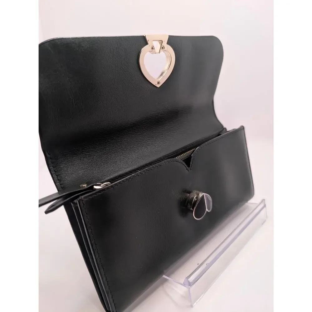 Authentic Kate Spade Black Twist Lock Trifold Wallet
